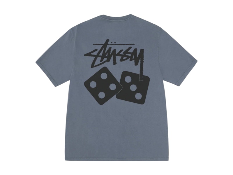 ステューシー ダイス ティー ピグメント ダイド Stussy Dice Pigment Dyed Tee Navy メンズ - SS25 - JP