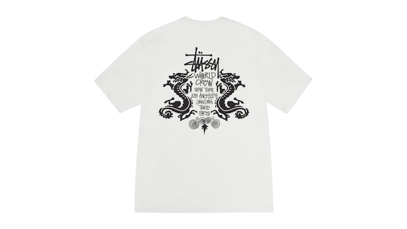 Stussy Double Dragon Pigment Dyed Tee Natural Men's - SS25 - US