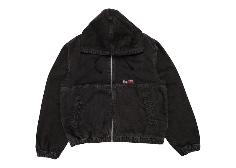 Stussy Double Dye Work Jacket Black Men's - SS23 - US