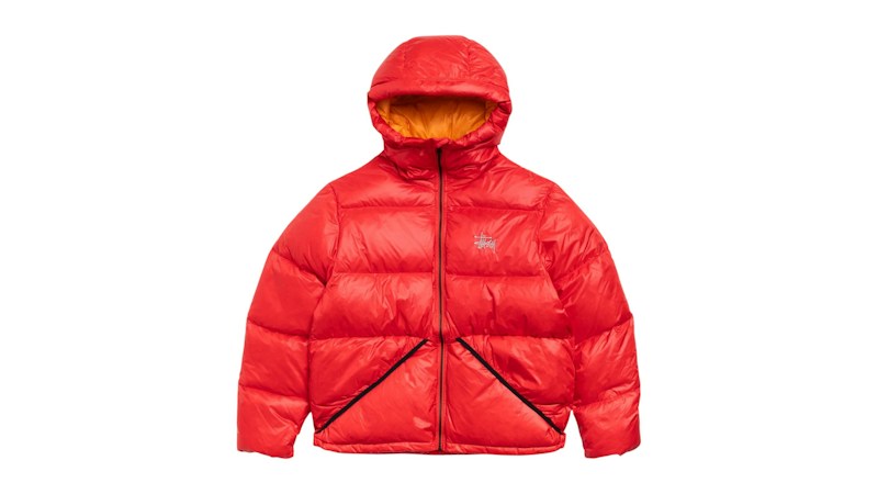 Stussy Down Micro Ripstop Parka Red