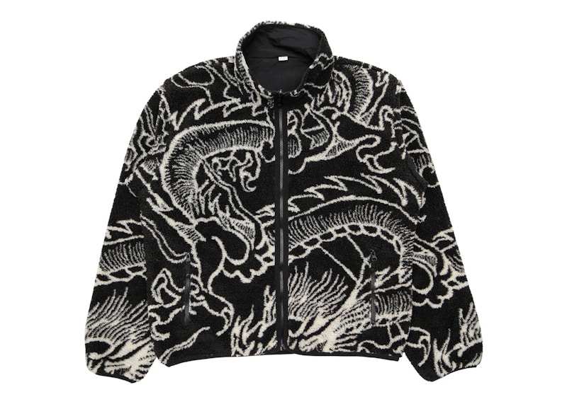 stussy dragon fleece jacketメンズ