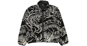 Stussy Dragon Sherpa Jacket Black