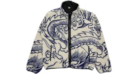Stussy Dragon Sherpa Jacket Natural