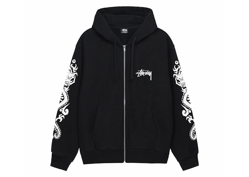 Stussy Dragons Zip Hoodie Black Men s SS24 GB