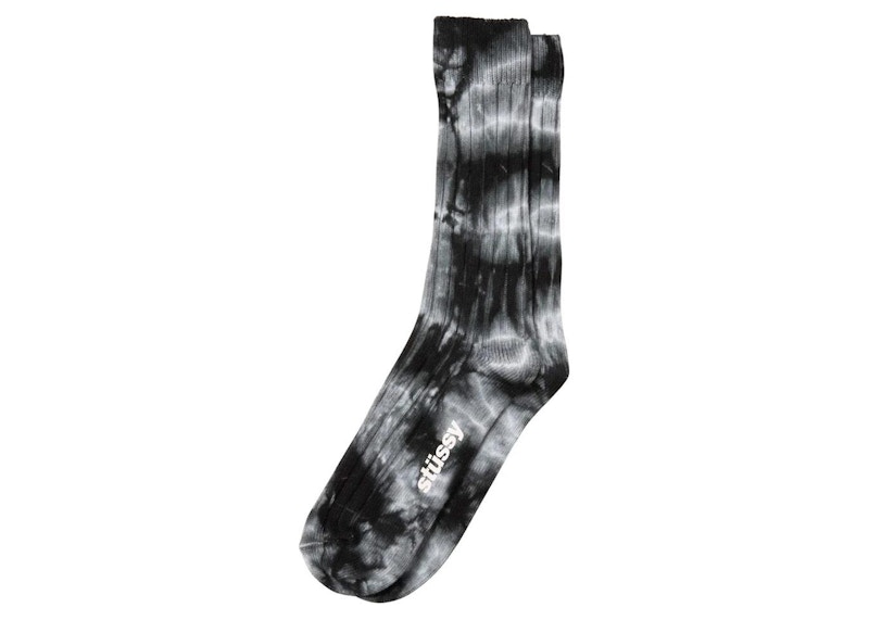 ★人気★【STUSSY】★DYED RIBBED CREW SOCK.S★ソックス★ Stussy Dyed Ribbed Crew Socks Grey メンズ - SS21 - JP