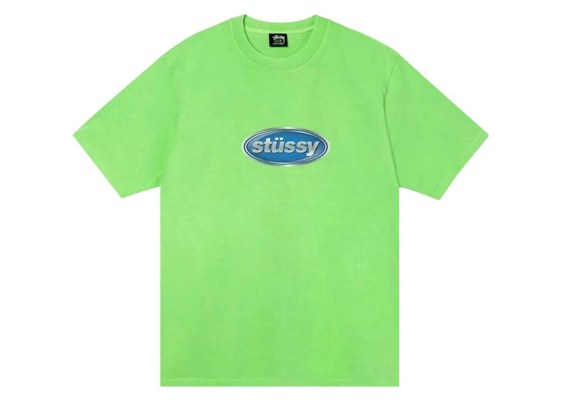 Stussy Emblem Pigment Dyed Tee Green Men's - US