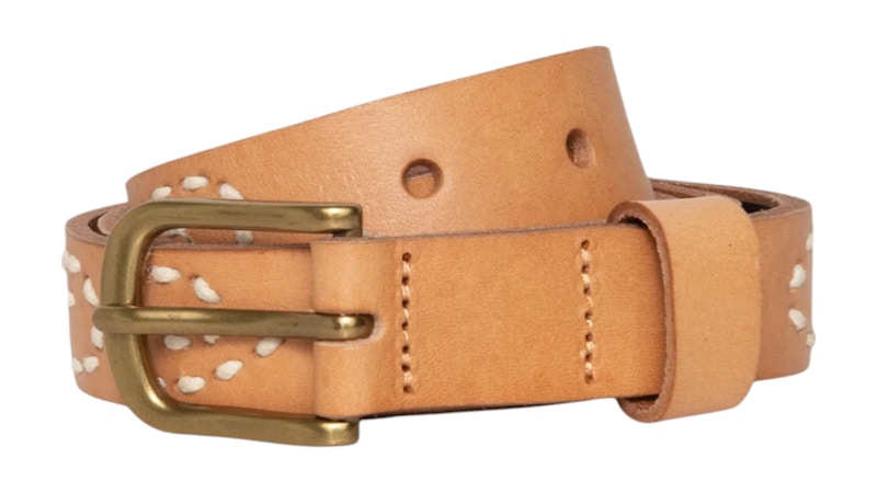 Stussy Embroidered S Belt Light Tan Men's - SS25 - US