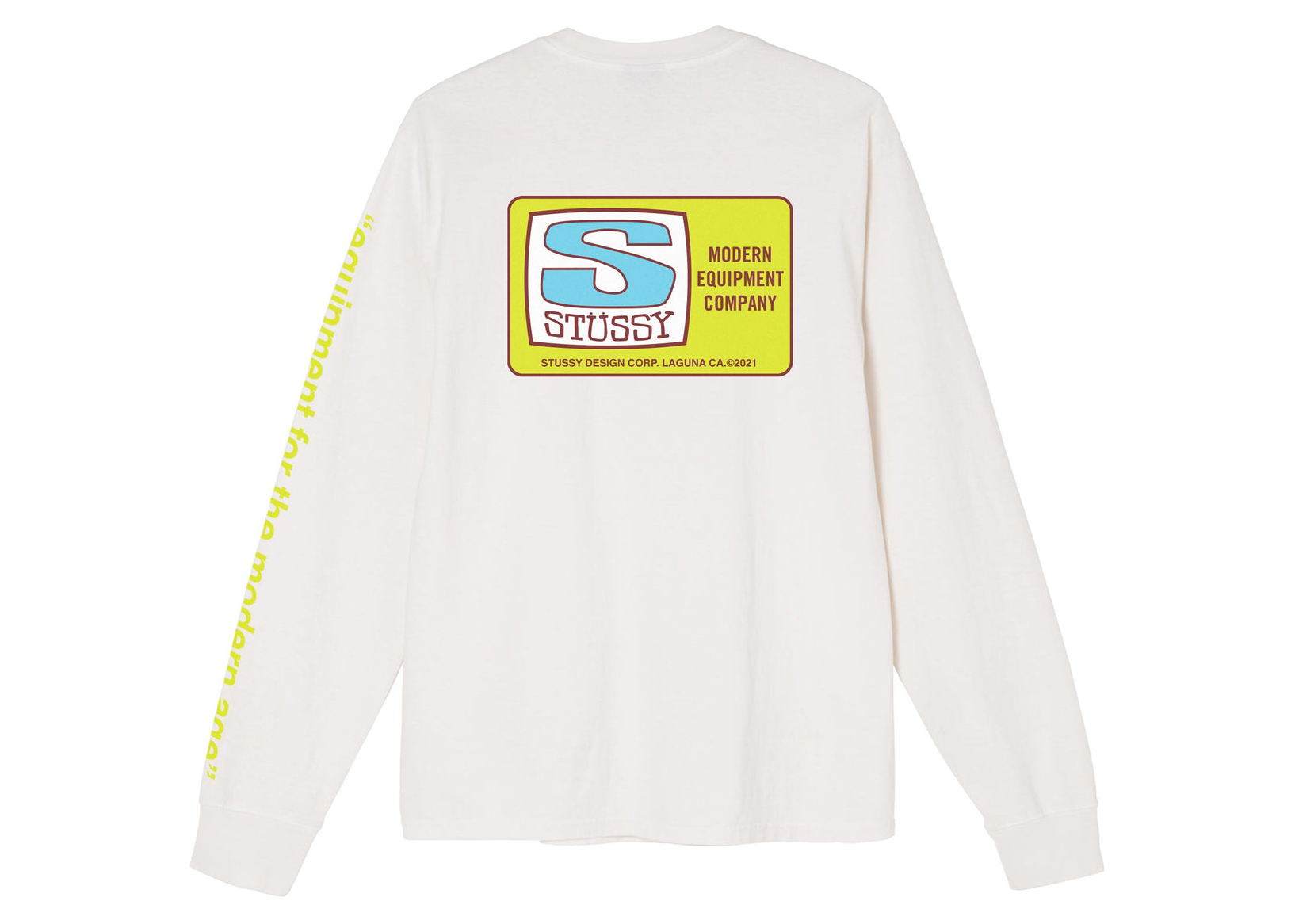 Stussy Equipment Company Pigment Dyed L/S Tee Natural Men's - US