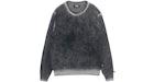 Stüssy Faded Cotton Knit Crew Schwarz
