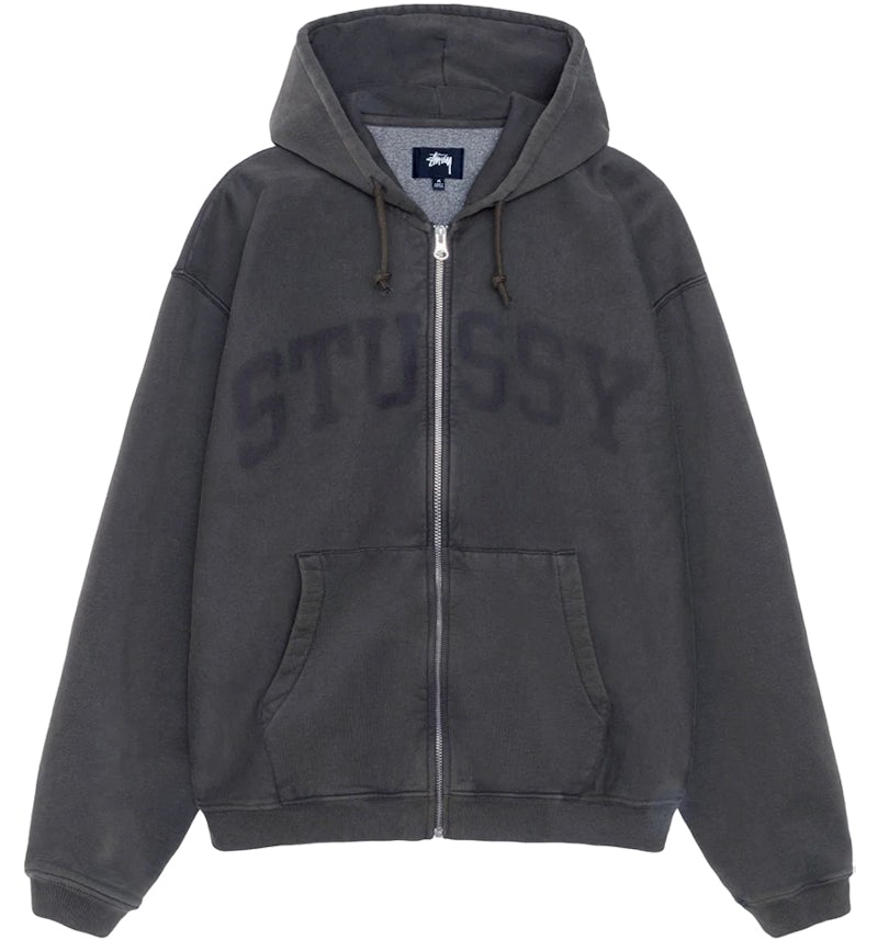 Grey Graphic Zipper Hoodie Stussy Faded Graphic Zip Hoodie Washed