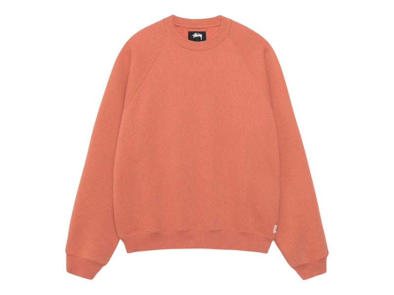 Stussy Fleece Raglan Crew Brick