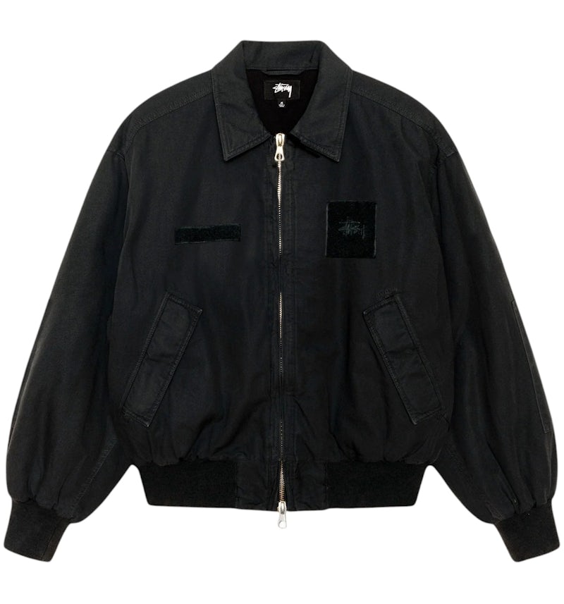 Stussy Flight Bomber Jacket Black Men's SS25 US