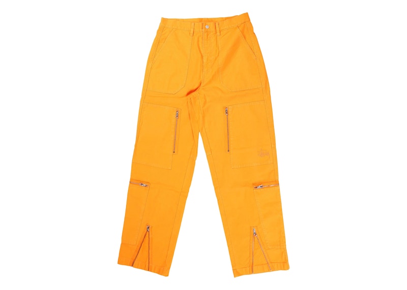 Stussy Flight Ripstop Pigment Dyed Pant Orange Men's - US
