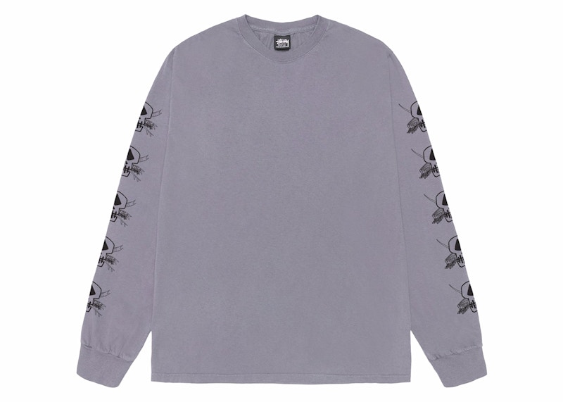 【STUSSY】FOILS LS TEE PIGMENT DYED Foils LS Tee Pigment Dyed – Black | Tees | Stüssy