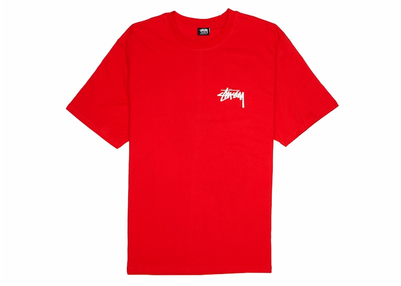 Stussy Fuzzy Dice Tee Red Men's - SS22 - US