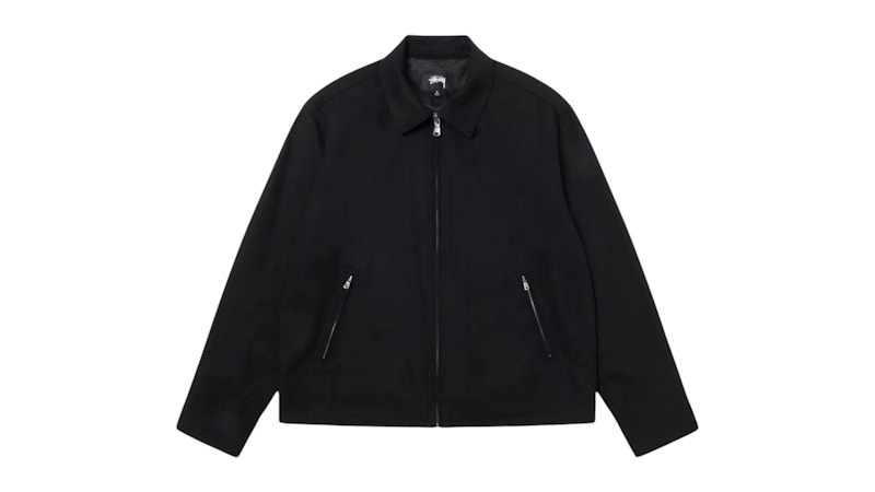 Stussy Gabardine Garage Jacket Black Men's - SS25 - US