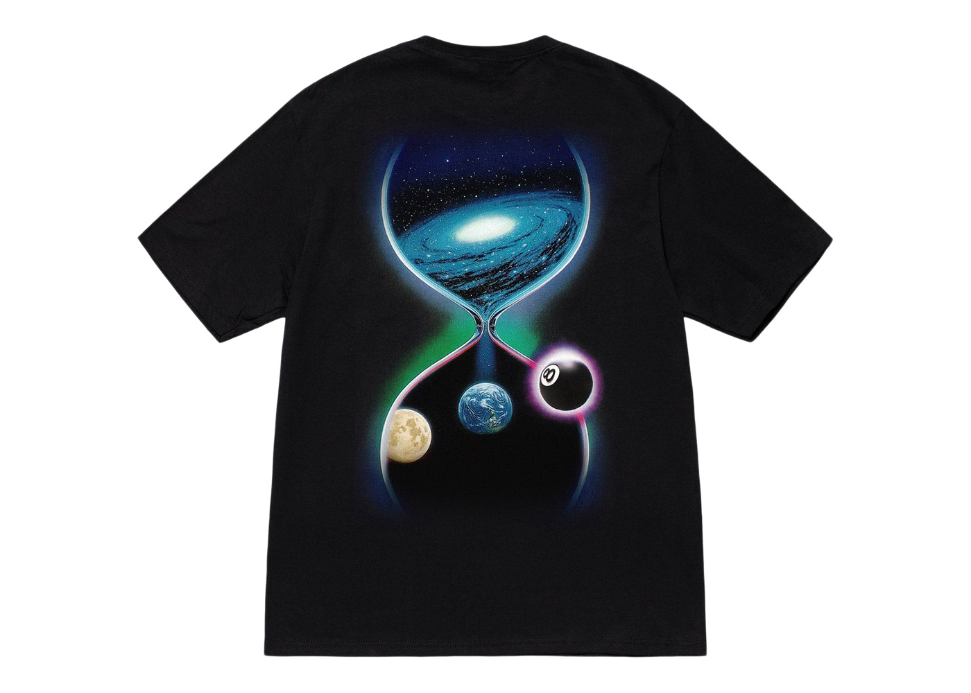 Stussy Galaxy 8-Ball Tee Black - AW22 - GB