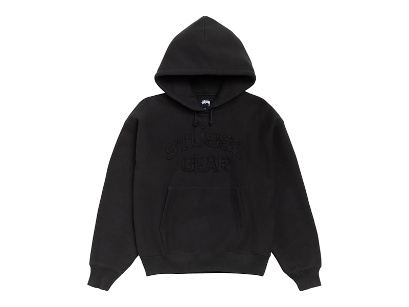 Stussy Gear Applique Hoodie Black Men's - SS26 - US