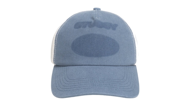 Stussy Ghost Logo Trucker Hat Blue Men's - SS26 - US