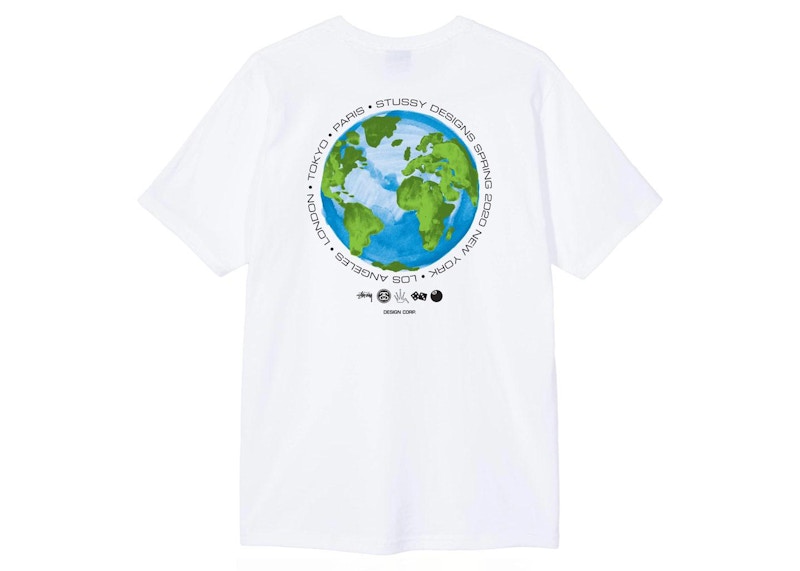 Stussy Global Design Corp Tee White Men's - SS21 - US