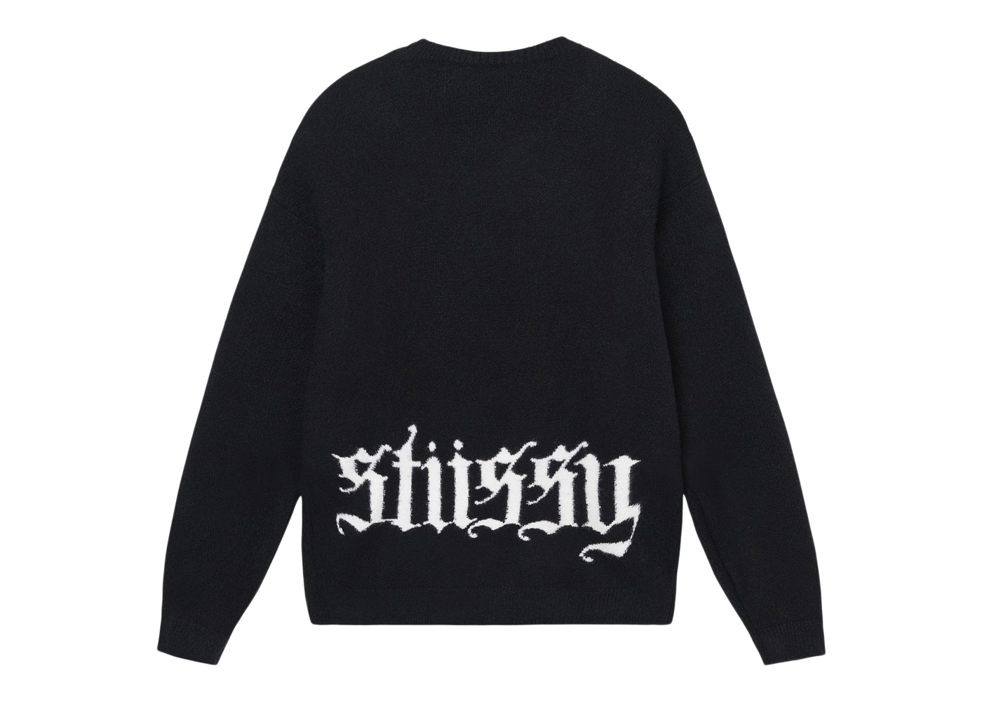 Stussy Gothic Sweater Black - AW22 - US
