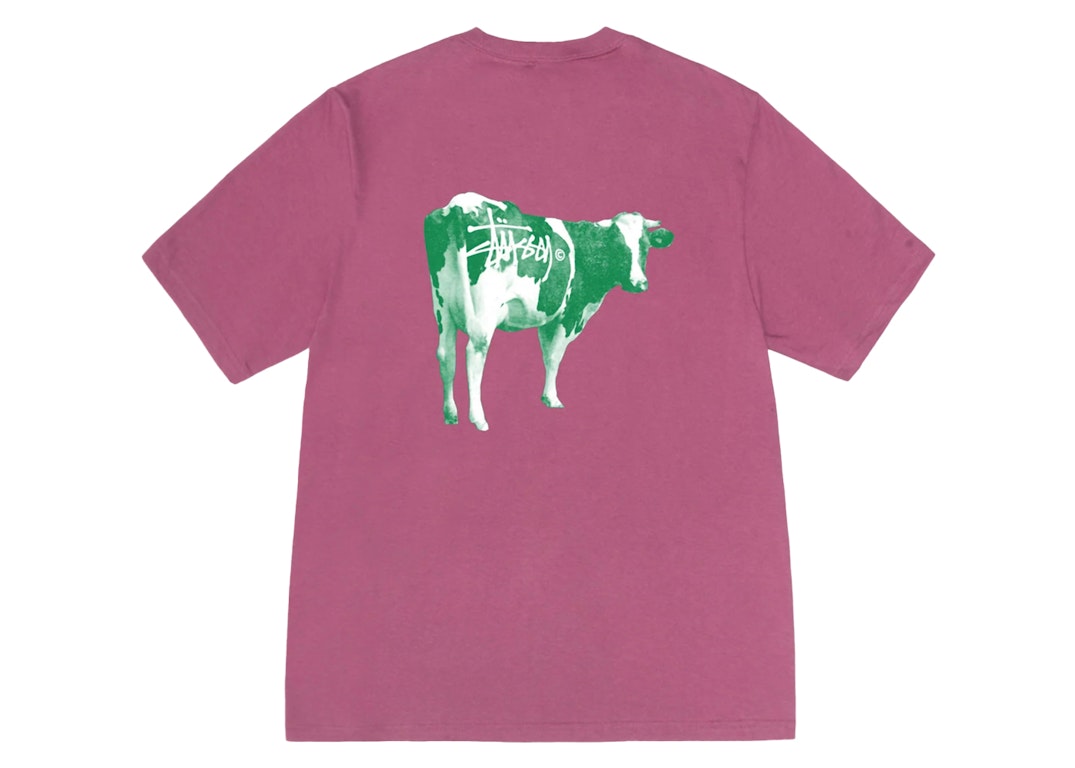 Pre-owned Stussy Grassfed T-shirt Berry