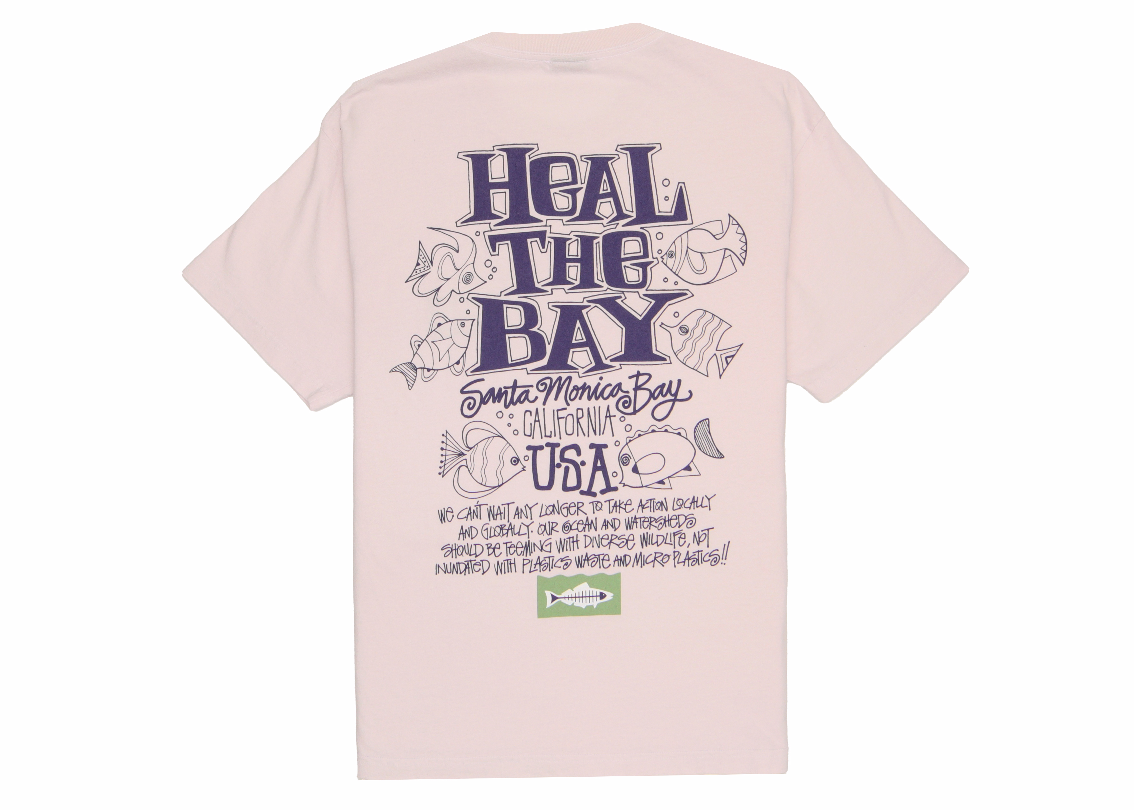 Stussy Heal The Bay Ocean Pigment Dyed Tee Blush - SS23 - US