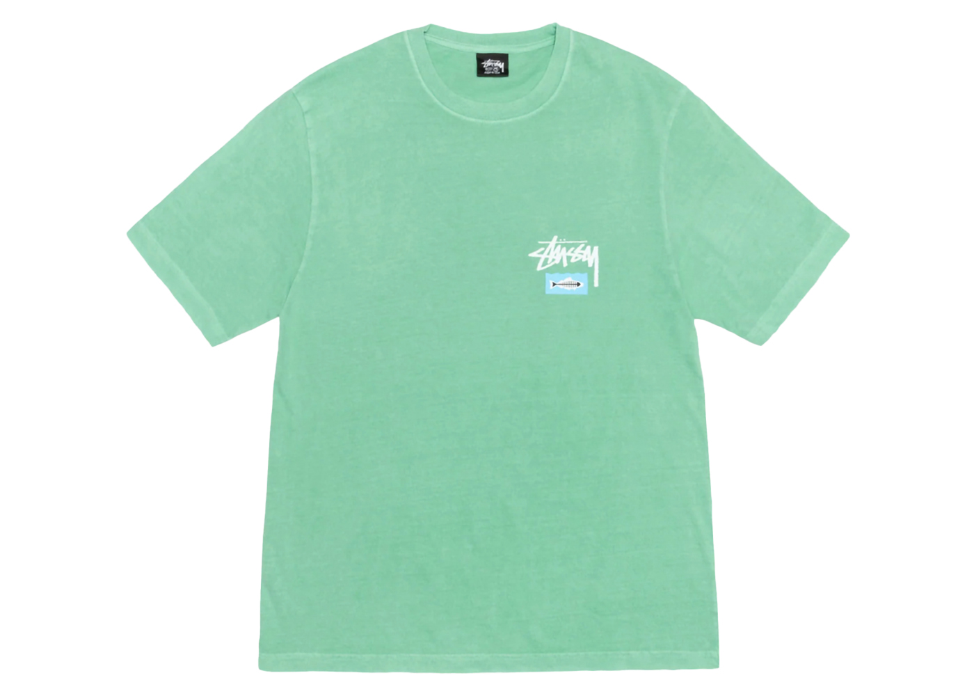 Stussy Heal The Bay Pigment Dyed Summit To Sea Tee Seafoam メンズ ...