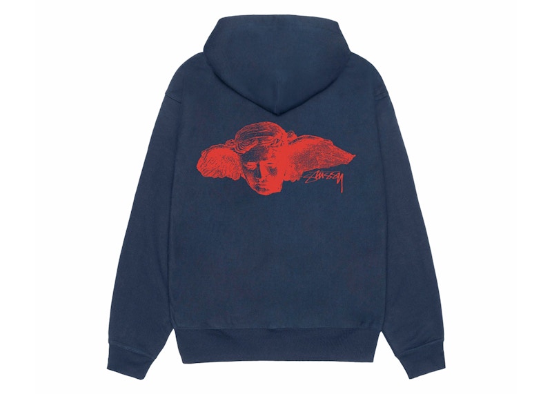 【STUSSY】★パーカー★ HYPNOS ZIP HOODIE Stussy Hypnos Zip Hoodie Navy Men's - FW24 - GB