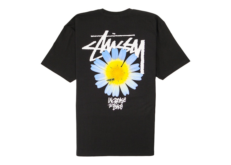 Stussy Withered Flower Tee Black Men's - US