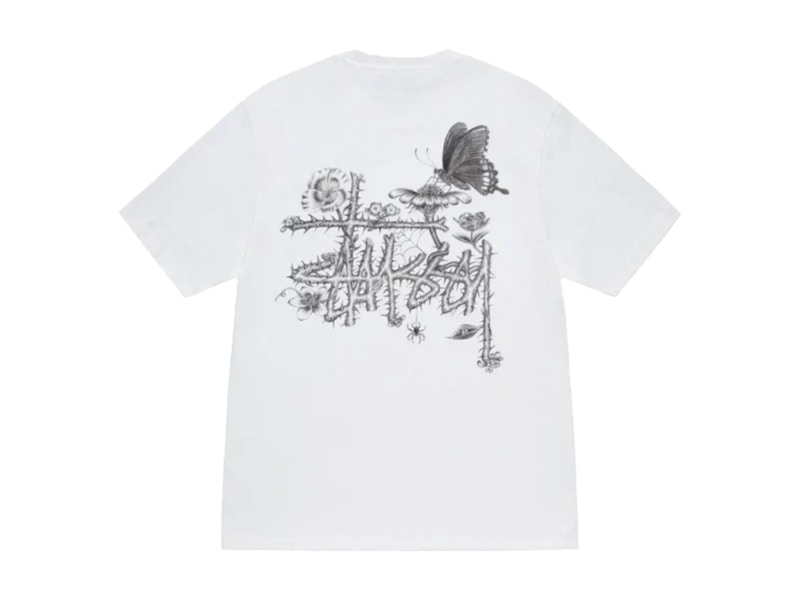 【STUSSY SU25'】Stussy In Bloom Tee Stussy In Bloom Tee White Men's - SS25 - US