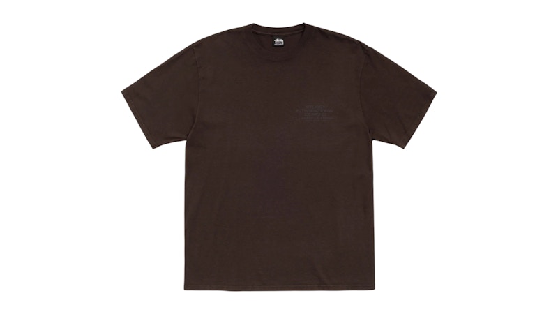 Stussy International Design Pigment Dyed Tee Brown Men's - FW25 - US Stussy International Design Pigment Dyed Tee Brown Men's - FW25 - US