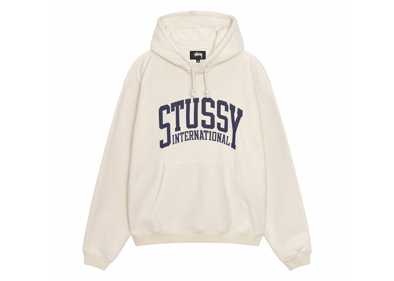 『3年保証』 Stussy International Relaxed Hoodie Ivory Men's - SS24 - US トップス