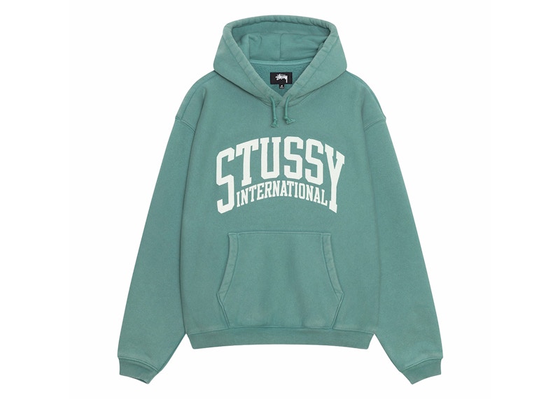★関税込★STUSSY★RELAXED HOODIE INTERNATIONAL★Teal★ ☆関税込☆STUSSY☆RELAXED HOODIE INTERNATIONAL☆Teal