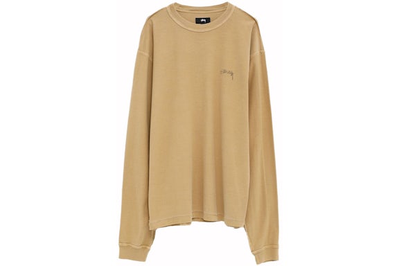 Stussy Lazy LS Tee Amber Gold