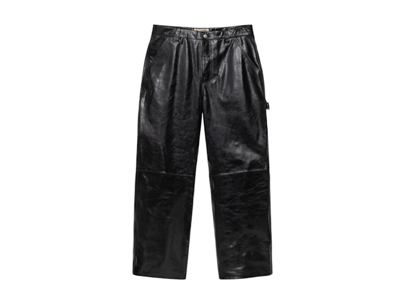 Streetwear × Stussy × Vintage Stussy leather workwear pants