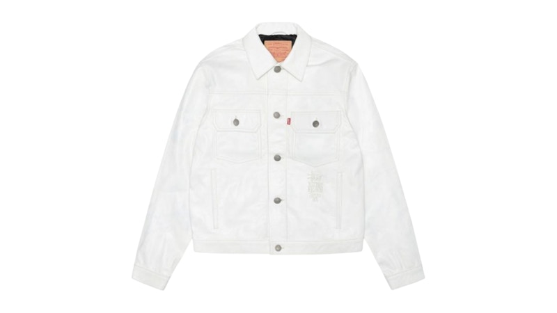 ジャケット・アウター STUSSY TRUCKER JACKET LEATHER Stussy Leather Trucker Jacket Tofu Men's - SS26 - US