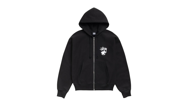 Stussy ブラックパーカー Stüssy: DSM Men's World Tour Hoodie (Black) | DSMNY E-SHOP