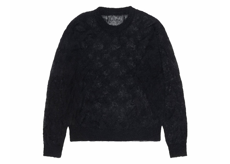 Stussy Loose Knit Logo Sweater - POIZON