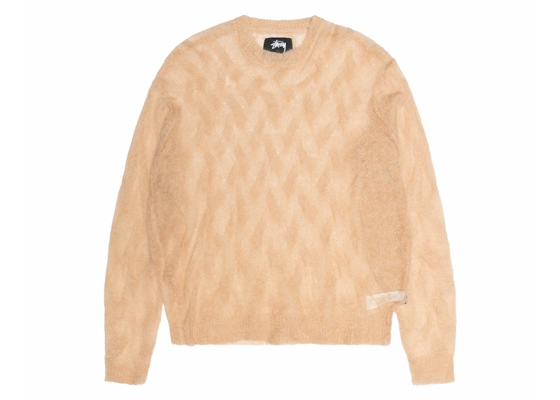 Women's Loose Knit Sweater With Lace Details And Pink Stripes For Autumn Soft Cozy Lightweight Knit Size Inclusive main image 0