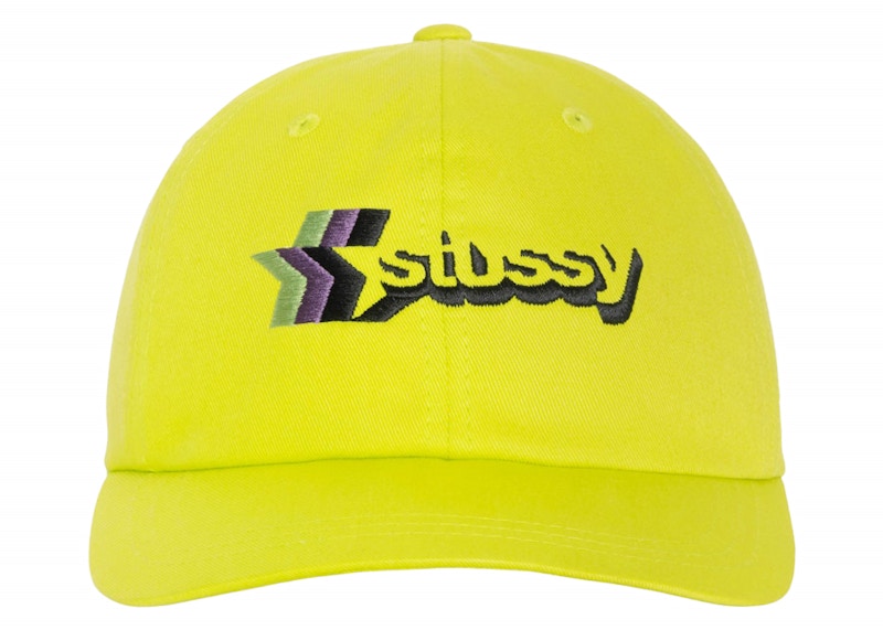 【STUSSY 24'】Stussy 3 Star Low Pro Strapback Cap Stussy Low Pro 3 Star Strapback Lime Men's - SS24 - US