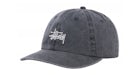 Stussy Low Profile Basic Washed Strapback Charcoal