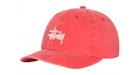 Stussy Low Profile Basic Washed Strapback Raspberry