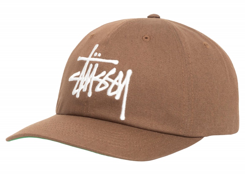 Stussy Low Profile Big Basic Snapback Cocoa メンズ - FW24 - JP