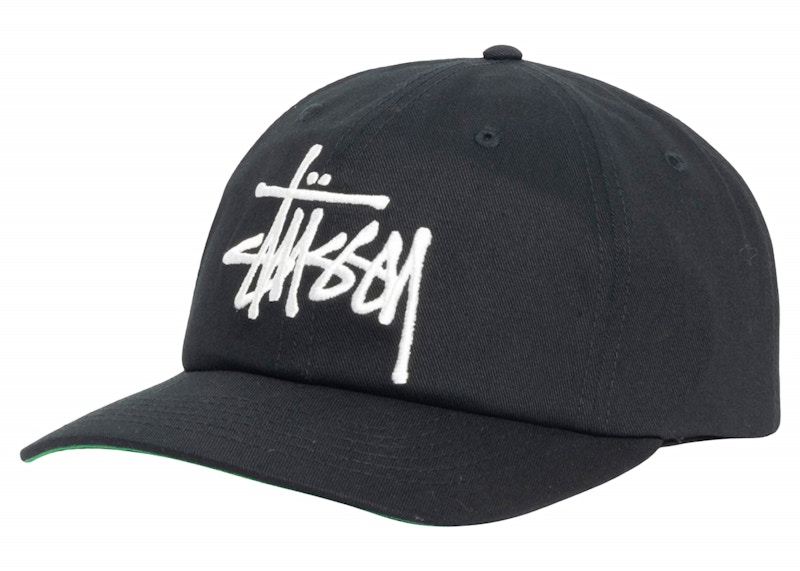 Stussy Low Profile Big Basic Snapback Shadow Black Men's FW24 US
