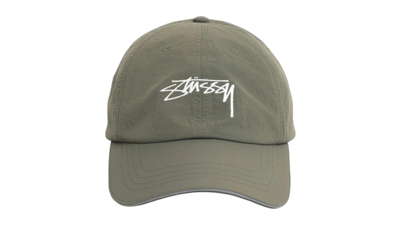 Stussy Low Profile Smooth Stock Strapcap Cap Green Men's - SS26 - US