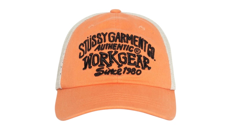 Stussy Stock Logo Zip Hoodie 'Orange' 118471-ORAN