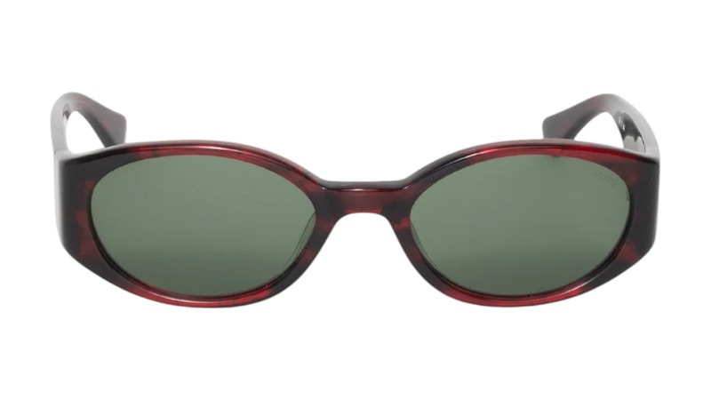 Stussy Luna Sunglasses Dark Red/Green Lens Men's - FW25 - US