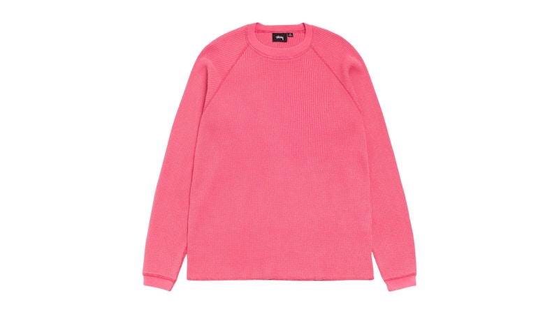 Stussy Mantra Raglan Thermal Pink Men's - FW25 - US