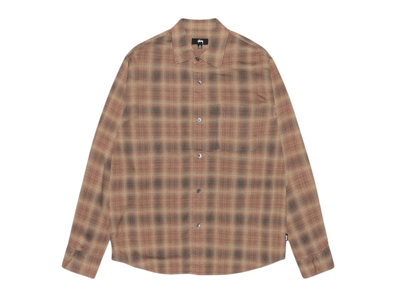 新品 定価 M/Stussy MATTHEW PRINTED SHIRT 即完品 Stussy Matthew Printed Shirt Brick Men's - FW25 - US